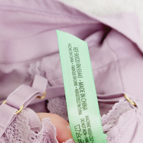 Honeydew Purple & Blue Floral Lace Strappy Bralette 2 Bra Bundle 2299 - Picture 6 of 11